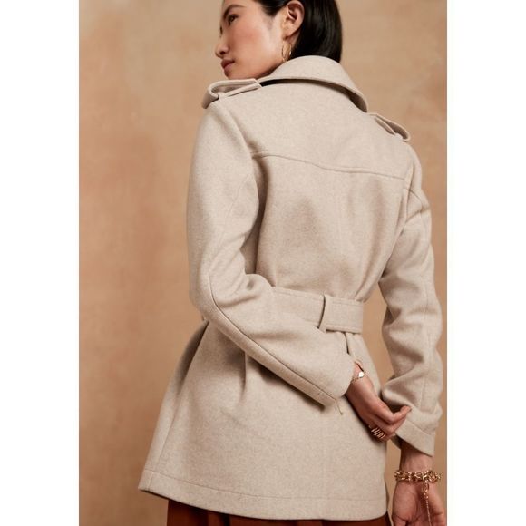 Banana Republic Belted Collar Jacket-Coat - Picture 2 of 16